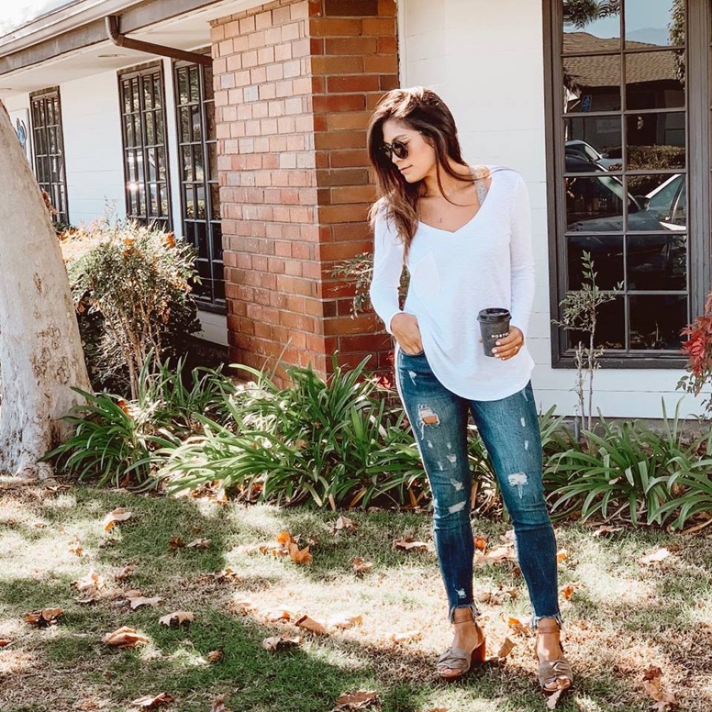 Long Sleeve Tee- White